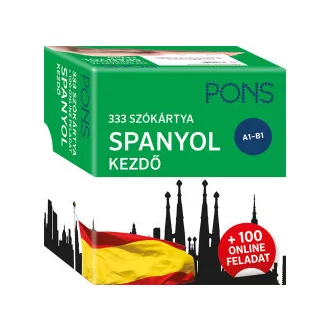PONS 333 szókártya Spanyol kezdő + 100 online feladat