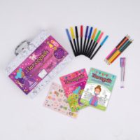   Hercegnők foglalkoztatókönyvecskék - Kiszínezhető bőrönd