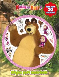   Bájos pufi matricák - Mása és a Medve - Több mint 30 matricával!