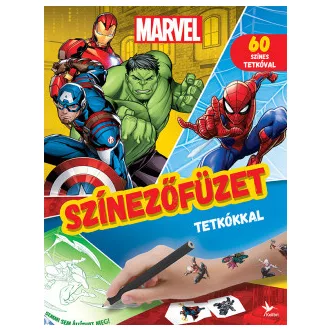 Színezőfüzet tetkókkal - Marvel