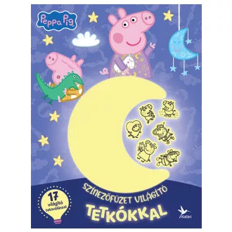 Színezőfüzet világító tetkókkal - Peppa malac