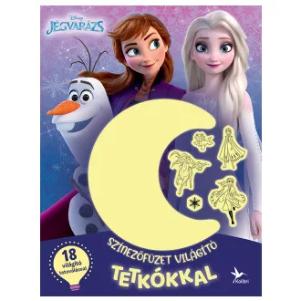 Színezőfüzet világító tetkókkal - Jégvarázs