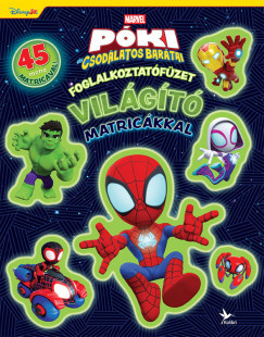 Foglalkoztatófüzet világító matricákkal - Póki - 45 menő matricával!