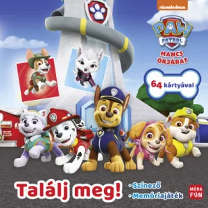 Mancs őrjárat - Találj meg! - Színező és memóriajáték egyben - 64 darab memóriakártyával!
