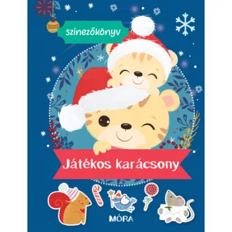 Játékos karácsony - színezőkönyv
