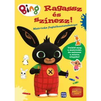   Bing - Ragassz és színezz! - Matricás foglalkoztatókönyv