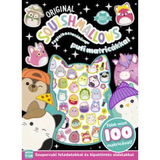   Original Squishmallows - Foglalkoztatókönyv pufi matricákkal
