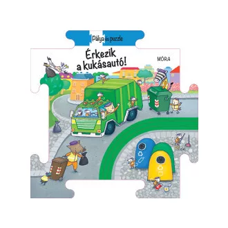 Puzzle és pálya - Érkezik a kukásautó