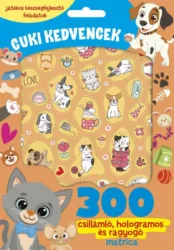   Cuki kedvencek - 300 csillámló, hologramos és ragyogó matricával