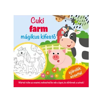 Cuki farm mágikus kifestő - ajándék ecsettel