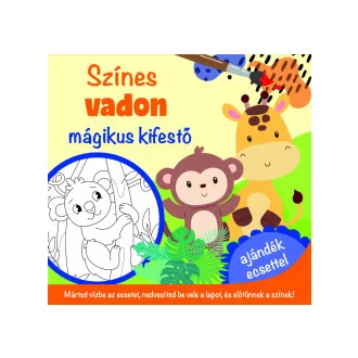 Színes vadon - mágikus kifestő - ajándék ecsettel