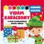 Vidám karácsony - 6 színű festékpalettával minden oldalon - ajándék ecsettel