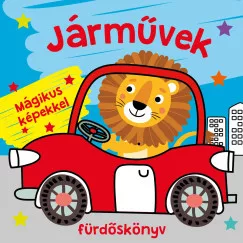 Járművek fürdőskönyv - színváltós, mágikus képekkel