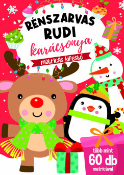 Rénszarvas Rudi karácsonya - Matricás kifestő