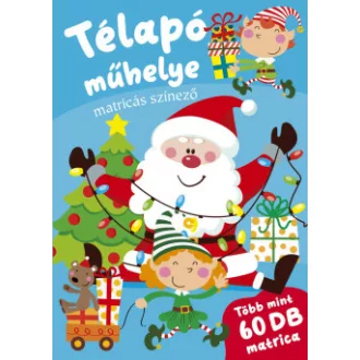 Télapó műhelye - matricás színező