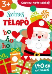 Színes Télapó - 140 db matricával