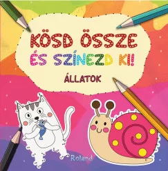 Kösd össze és színezd ki! Állatok